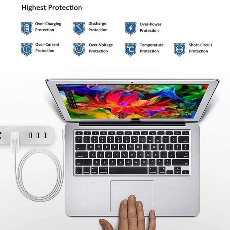 محول طاقة MagSafe 2 بقدرة 60 واط 16.5 فولت 3.65 أمبير 5 دبابيس A1435 لماك بوك، طول الكابل: 1.6 متر، قابس 60 واط أسترالي، قابس 60 واط أوروبي، قابس 60 واط بريطاني