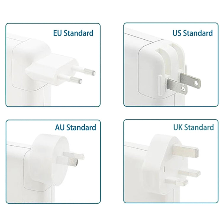 محول طاقة MagSafe 2 بقدرة 45 واط 14.85 فولت 3.05 أمبير 5 دبابيس A1436 لماك بوك، طول الكابل: 1.6 متر، قابس 45 واط أسترالي، قابس 45 واط أوروبي، قابس 45 واط بريطاني