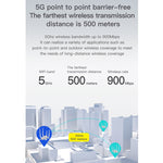 راوتر مكرر لاسلكي ثنائي النطاق VONETS VBG1200 بسرعة 300Mbps+900Mbps مع 4 هوائيات