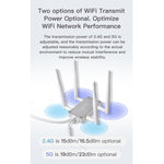 راوتر مكرر لاسلكي ثنائي النطاق VONETS VBG1200 بسرعة 300Mbps+900Mbps مع 4 هوائيات