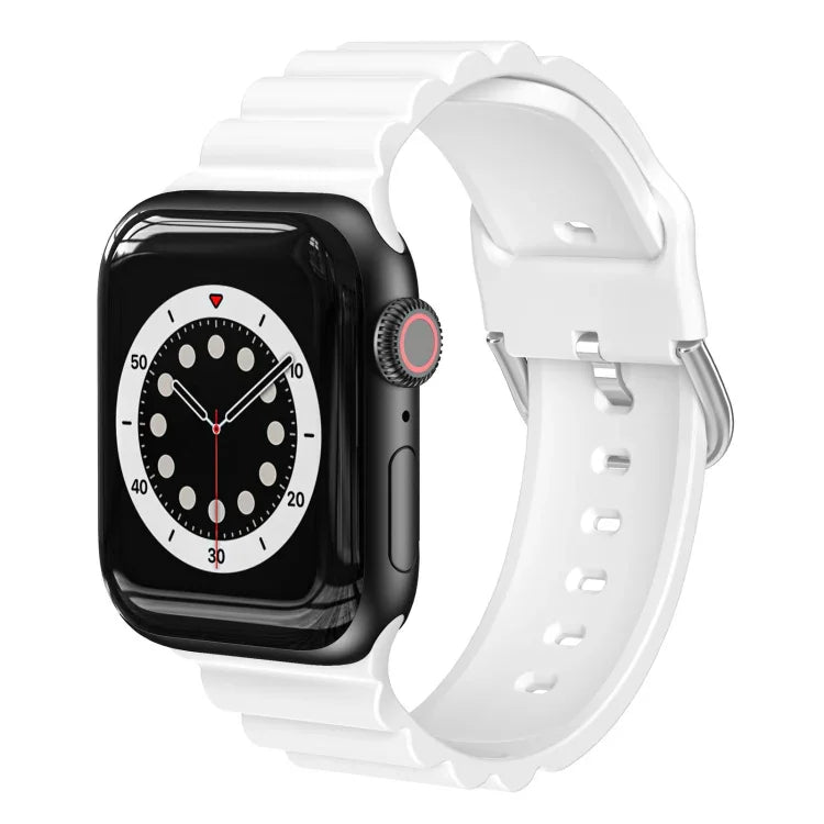 حزام ساعة سيليكون بأسلوب B للأعمال، لسلسلة Apple Watch 7 مقاس 45مم / 6 و SE و 5 و 4 مقاس 44مم / 3 و 2 و 1 مقاس 42مم، لـ Apple Watch Ultra مقاس 49مم / سلسلة 8 و 7 مقاس 45مم / SE 2 و 6 و SE و 5 و 4 مقاس 44مم / 3 و 2 و 1 مقاس 42مم