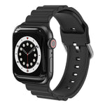حزام ساعة سيليكون بأسلوب B للأعمال، لسلسلة Apple Watch 7 مقاس 45مم / 6 و SE و 5 و 4 مقاس 44مم / 3 و 2 و 1 مقاس 42مم، لـ Apple Watch Ultra مقاس 49مم / سلسلة 8 و 7 مقاس 45مم / SE 2 و 6 و SE و 5 و 4 مقاس 44مم / 3 و 2 و 1 مقاس 42مم