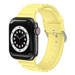 حزام ساعة سيليكون بأسلوب B للأعمال، لسلسلة Apple Watch 7 مقاس 45مم / 6 و SE و 5 و 4 مقاس 44مم / 3 و 2 و 1 مقاس 42مم، لـ Apple Watch Ultra مقاس 49مم / سلسلة 8 و 7 مقاس 45مم / SE 2 و 6 و SE و 5 و 4 مقاس 44مم / 3 و 2 و 1 مقاس 42مم