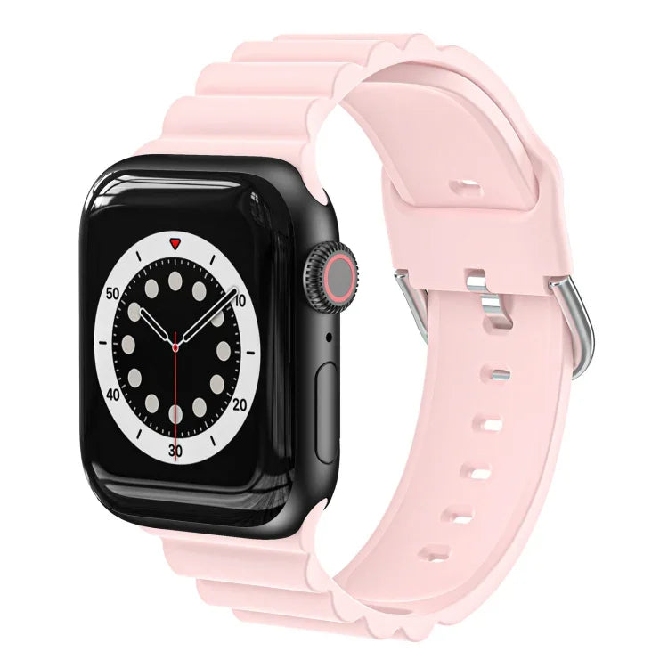 حزام ساعة سيليكون بأسلوب B للأعمال، لسلسلة Apple Watch 7 مقاس 45مم / 6 و SE و 5 و 4 مقاس 44مم / 3 و 2 و 1 مقاس 42مم، لـ Apple Watch Ultra مقاس 49مم / سلسلة 8 و 7 مقاس 45مم / SE 2 و 6 و SE و 5 و 4 مقاس 44مم / 3 و 2 و 1 مقاس 42مم