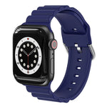 حزام ساعة سيليكون بأسلوب B للأعمال، لسلسلة Apple Watch 7 مقاس 45مم / 6 و SE و 5 و 4 مقاس 44مم / 3 و 2 و 1 مقاس 42مم، لـ Apple Watch Ultra مقاس 49مم / سلسلة 8 و 7 مقاس 45مم / SE 2 و 6 و SE و 5 و 4 مقاس 44مم / 3 و 2 و 1 مقاس 42مم