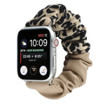 Leather Leopard Pattern Stitching Watch Strap, For Series 7 45mm / 6 & SE & 5 & 4 44mm / 3 & 2 & 1 42mm, For Series 7 41mm / 6 & SE & 5 & 4 40mm / 3 & 2 & 1 38mm