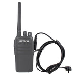 ميكروفون مكبر صوت RETEVIS C9003 بمقبس 2 سن مع أنبوب صوتي وسماعة أذن داخل الأذن، C9003