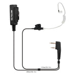 ميكروفون مكبر صوت أنبوب صوتي مخفي مع مشبك طويل RETEVIS TK بمقبس 2 سن لجهازي H-777 / RT-5R / RT-5RV / RT-B6، TK مشبك طويل