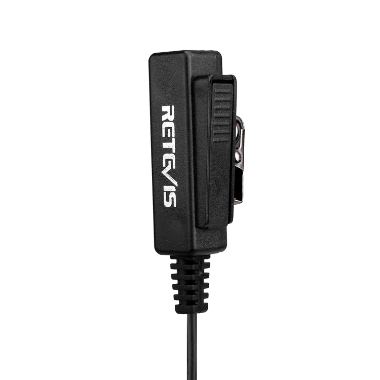 ميكروفون مكبر صوت أنبوب صوتي مخفي مع مشبك طويل RETEVIS TK بمقبس 2 سن لجهازي H-777 / RT-5R / RT-5RV / RT-B6، TK مشبك طويل