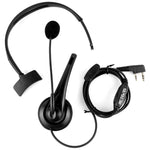 ميكروفون سماعة رأس RETEVIS TK بمقبس 2 سن مع زر ضغط لجهازي H-777 / RT-5R / RT-5RV / RT-B6، TK