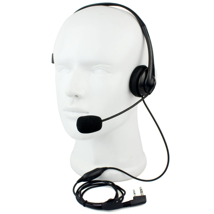 ميكروفون سماعة رأس RETEVIS TK بمقبس 2 سن مع زر ضغط لجهازي H-777 / RT-5R / RT-5RV / RT-B6، TK