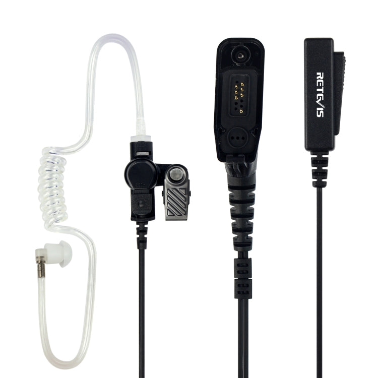 ميكروفون سماعة أنبوب صوتي كبير بسلكين RETEVIS R-1M21 لهواتف موتورولا XPR6000/XPR6550/DP4800/DP4801، R-1M21