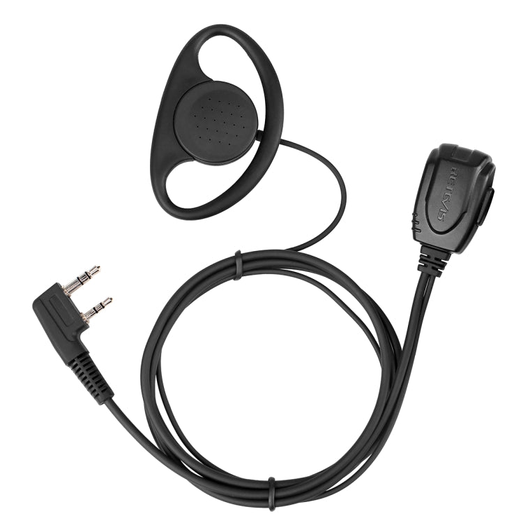 ميكروفون سماعة أذن مع خطاف أذن من نوع D ذو دبوسين RETEVIS RE-3224 K لهواتف H777/RT21/RT22/RT24/RT1/RT3/RT81، RE-3224