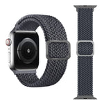 سوار ساعة مطاطي مضفر بإبزيم لسلسلة Apple Watch 9&8&7 مقاس 41مم / SE 3&SE 2&6&SE&5&4 مقاس 40مم / 3&2&1 مقاس 38مم (لون قوس قزح)، لسلسلة Apple Watch 7 مقاس 45مم / 6 & SE & 5 & 4 مقاس 44مم / 3 & 2 & 1 مقاس 42مم