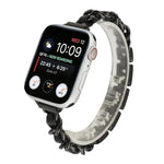سوار ساعة من الفولاذ المقاوم للصدأ بسبع خرزات للخصر الصغير لسلسلة Apple Watch 6 و SE و Ultra 49 مم / السلسلة 8 و 7 45 مم / SE 2 و 6 و SE و 5 و 4 44 مم / 3 و 2 و 1 42 مم، لسلسلة Apple Watch 8 و 7 41 مم / SE 2 و 6 و SE و 5 و 4 40 مم / 3 و 2 و 1 38 مم
