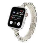 سوار ساعة من الفولاذ المقاوم للصدأ بسبع خرزات للخصر الصغير لسلسلة Apple Watch 6 و SE و Ultra 49 مم / السلسلة 8 و 7 45 مم / SE 2 و 6 و SE و 5 و 4 44 مم / 3 و 2 و 1 42 مم، لسلسلة Apple Watch 8 و 7 41 مم / SE 2 و 6 و SE و 5 و 4 40 مم / 3 و 2 و 1 38 مم