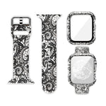 Silicone Printing Integrated Replacement Watch Case Watchband, For Apple Watch Series 6 / 5 / 4 / Watch SE 44mm, For Apple Watch Series 6 / 5 / 4 / Watch SE 40mm, For Apple Watch Series 3 & 2 & 1 42mm