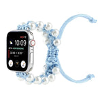 أساور ساعة بديلة من النايلون بحبات حبل المظلة لسلسلة Apple Watch 6 & SE &، لسلسلة Apple Watch Ultra مقاس 49مم / سلسلة 8&7 مقاس 45مم / SE 2&6&SE&5&4 مقاس 44مم / 3&2&1 مقاس 42مم، لسلسلة Apple Watch 8&7 مقاس 41مم / SE 2&6&SE&5&4 مقاس 40مم / 3&2&1 مقاس 38مم