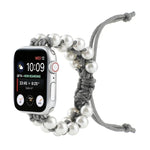 أساور ساعة بديلة من النايلون بحبات حبل المظلة لسلسلة Apple Watch 6 & SE &، لسلسلة Apple Watch Ultra مقاس 49مم / سلسلة 8&7 مقاس 45مم / SE 2&6&SE&5&4 مقاس 44مم / 3&2&1 مقاس 42مم، لسلسلة Apple Watch 8&7 مقاس 41مم / SE 2&6&SE&5&4 مقاس 40مم / 3&2&1 مقاس 38مم