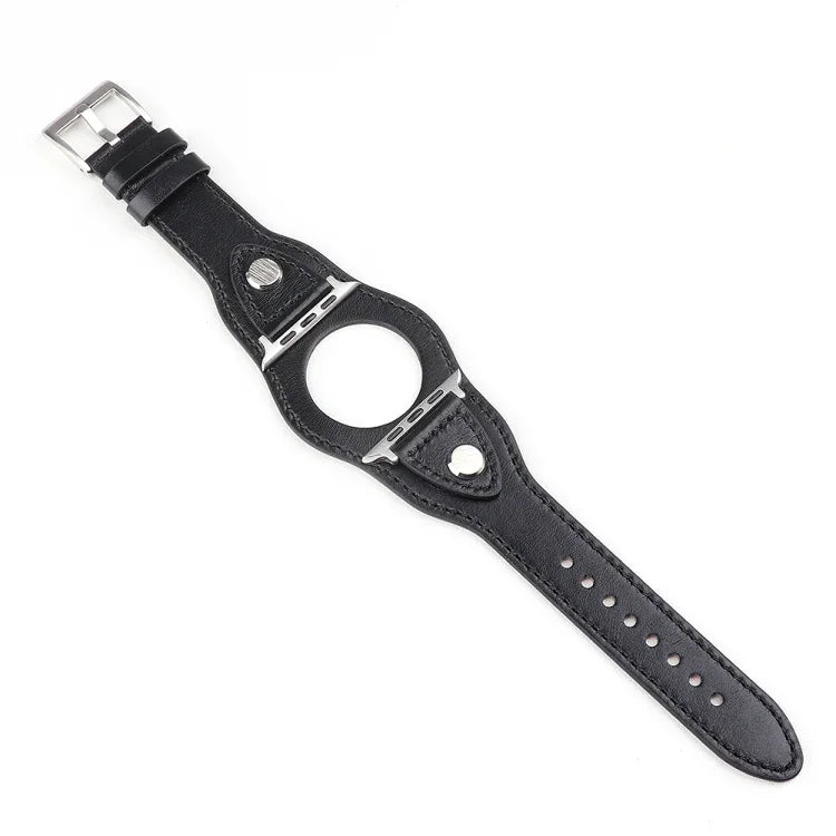 سوار ساعة بديل من الجلد، لسلسلة Apple Watch 7 مقاس 41مم / & 6 & SE & 5 & 4 مقاس 40مم، لسلسلة Apple Watch 7 مقاس 45مم / & 6 & SE & 5 & 4 مقاس 44مم