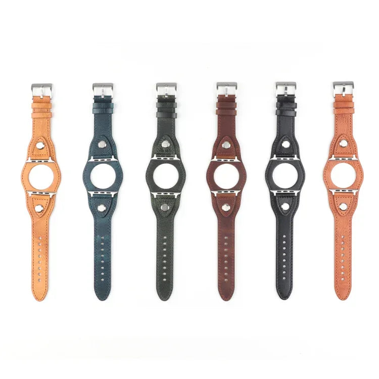 سوار ساعة بديل من الجلد، لسلسلة Apple Watch 7 مقاس 41مم / & 6 & SE & 5 & 4 مقاس 40مم، لسلسلة Apple Watch 7 مقاس 45مم / & 6 & SE & 5 & 4 مقاس 44مم