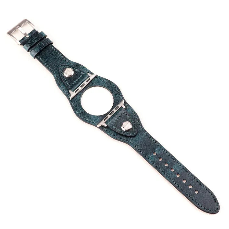سوار ساعة بديل من الجلد، لسلسلة Apple Watch 7 مقاس 41مم / & 6 & SE & 5 & 4 مقاس 40مم، لسلسلة Apple Watch 7 مقاس 45مم / & 6 & SE & 5 & 4 مقاس 44مم