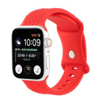 سوار ساعة سيليكون بنمط مضفر رقم 8 بإبزيم لسلسلة Apple Watch، 7 مقاس 45مم / 6 & SE & 5 & 4 مقاس 44مم / 3 & 2 & 1 مقاس 42مم، 7 مقاس 41مم / 6 & SE & 5 & 4 مقاس 40مم / 3 & 2 & 1 مقاس 38مم