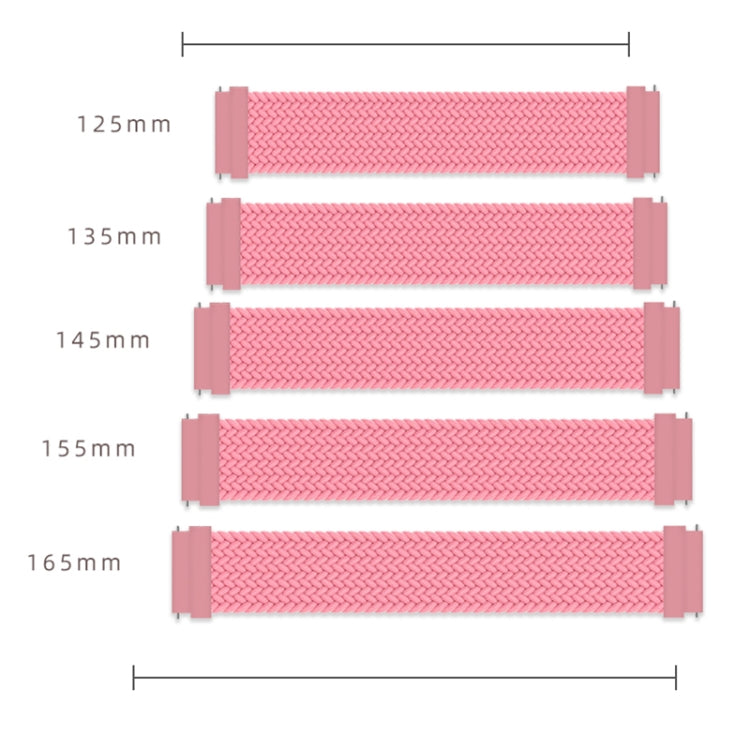 For Huawei Watch 3 / 3 Pro Adjustable Nylon Braided Elasticity Replacement Strap Watchband, 165mm