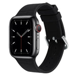 سوار ساعة بديل من السيليكون بمفصل من الخيزران، لسلسلة Apple Watch 7 مقاس 41مم / & 6 & SE & 5 & 4 مقاس 40مم، لسلسلة Apple Watch 7 مقاس 45مم / & 6 & SE & 5 & 4 مقاس 44مم