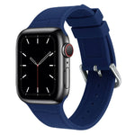 سوار ساعة بديل من السيليكون بمفصل من الخيزران، لسلسلة Apple Watch 7 مقاس 41مم / & 6 & SE & 5 & 4 مقاس 40مم، لسلسلة Apple Watch 7 مقاس 45مم / & 6 & SE & 5 & 4 مقاس 44مم