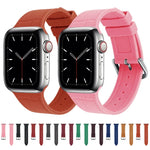 سوار ساعة بديل من السيليكون بمفصل من الخيزران، لسلسلة Apple Watch 7 مقاس 41مم / & 6 & SE & 5 & 4 مقاس 40مم، لسلسلة Apple Watch 7 مقاس 45مم / & 6 & SE & 5 & 4 مقاس 44مم