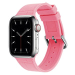 سوار ساعة بديل من السيليكون بمفصل من الخيزران، لسلسلة Apple Watch 7 مقاس 41مم / & 6 & SE & 5 & 4 مقاس 40مم، لسلسلة Apple Watch 7 مقاس 45مم / & 6 & SE & 5 & 4 مقاس 44مم