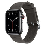 سوار ساعة بديل من السيليكون بمفصل من الخيزران، لسلسلة Apple Watch 7 مقاس 41مم / & 6 & SE & 5 & 4 مقاس 40مم، لسلسلة Apple Watch 7 مقاس 45مم / & 6 & SE & 5 & 4 مقاس 44مم