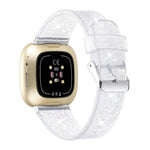 Glitter Powder Silicone Replacement Strap Watchband, For Fitbit Versa 3