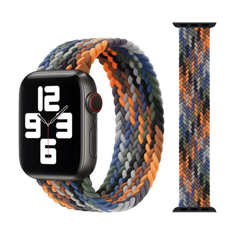 أساور ساعة بديلة من النايلون المضفر برأس معدني، الحجم: S 135مم لسلسلة Apple Watch 6 & SE & 5 & 4 مقاس 40مم / 3 & 2 & 1 مقاس 38مم، S 135مم 40مم / 38مم