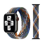 أساور ساعة بديلة من النايلون المضفر برأس معدني، الحجم: L 155مم لسلسلة Apple Watch 6 & SE & 5 & 4 مقاس 40مم / 3 & 2 & 1 مقاس 38مم، L 155مم 40مم / 38مم
