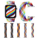 أحزمة ساعة بديلة من النايلون المضفر برأس معدني، الحجم: S 145مم لسلسلة Apple Watch 6 و SE و 5 و 4 بمقاس 44مم / 3 و 2 و 1 بمقاس 42مم، S 145مم 44مم / 42مم
