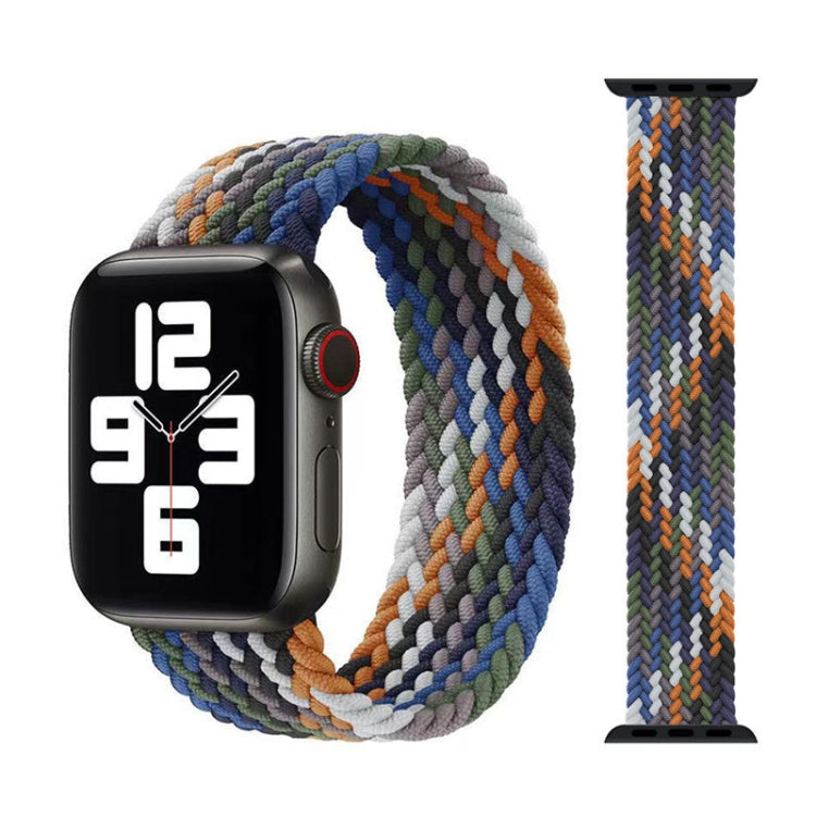 أحزمة ساعة بديلة من النايلون المضفر برأس معدني، الحجم: M 155مم لسلسلة Apple Watch 6 و SE و 5 و 4 بمقاس 44مم / 3 و 2 و 1 بمقاس 42مم، M 155مم 44مم / 42مم