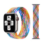 أحزمة ساعة بديلة من النايلون المضفر برأس معدني، الحجم: M 155مم لسلسلة Apple Watch 6 و SE و 5 و 4 بمقاس 44مم / 3 و 2 و 1 بمقاس 42مم، M 155مم 44مم / 42مم