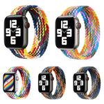 أحزمة ساعة بديلة من النايلون المضفر برأس معدني، الحجم: L 165مم لسلسلة Apple Watch 6 و SE و 5 و 4 بمقاس 44مم / 3 و 2 و 1 بمقاس 42مم، L 165مم 44مم / 42مم