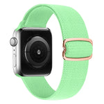 حزام ساعة بديل من النايلون مع إبزيم بشكل 8، لسلسلة Apple Watch 9 و 8 و 7 بمقاس 41مم / SE 3 و SE 2 و 6 و SE و 5 و 4 بمقاس 40مم / 3 و 2 و 1 بمقاس 38مم، لسلسلة Apple Watch 7 بمقاس 45مم / و 6 و SE و 5 و 4 بمقاس 44مم