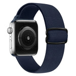 حزام ساعة بديل من النايلون مع إبزيم بشكل 8، لسلسلة Apple Watch 9 و 8 و 7 بمقاس 41مم / SE 3 و SE 2 و 6 و SE و 5 و 4 بمقاس 40مم / 3 و 2 و 1 بمقاس 38مم، لسلسلة Apple Watch 7 بمقاس 45مم / و 6 و SE و 5 و 4 بمقاس 44مم