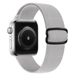 حزام ساعة بديل من النايلون مع إبزيم بشكل 8، لسلسلة Apple Watch 9 و 8 و 7 بمقاس 41مم / SE 3 و SE 2 و 6 و SE و 5 و 4 بمقاس 40مم / 3 و 2 و 1 بمقاس 38مم، لسلسلة Apple Watch 7 بمقاس 45مم / و 6 و SE و 5 و 4 بمقاس 44مم