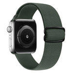 حزام ساعة بديل من النايلون مع إبزيم بشكل 8، لسلسلة Apple Watch 9 و 8 و 7 بمقاس 41مم / SE 3 و SE 2 و 6 و SE و 5 و 4 بمقاس 40مم / 3 و 2 و 1 بمقاس 38مم، لسلسلة Apple Watch 7 بمقاس 45مم / و 6 و SE و 5 و 4 بمقاس 44مم