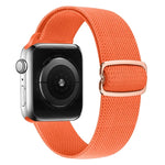 حزام ساعة بديل من النايلون مع إبزيم بشكل 8، لسلسلة Apple Watch 9 و 8 و 7 بمقاس 41مم / SE 3 و SE 2 و 6 و SE و 5 و 4 بمقاس 40مم / 3 و 2 و 1 بمقاس 38مم، لسلسلة Apple Watch 7 بمقاس 45مم / و 6 و SE و 5 و 4 بمقاس 44مم