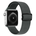 حزام ساعة بديل من النايلون مع إبزيم بشكل 8، لسلسلة Apple Watch 9 و 8 و 7 بمقاس 41مم / SE 3 و SE 2 و 6 و SE و 5 و 4 بمقاس 40مم / 3 و 2 و 1 بمقاس 38مم، لسلسلة Apple Watch 7 بمقاس 45مم / و 6 و SE و 5 و 4 بمقاس 44مم