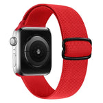 حزام ساعة بديل من النايلون مع إبزيم بشكل 8، لسلسلة Apple Watch 9 و 8 و 7 بمقاس 41مم / SE 3 و SE 2 و 6 و SE و 5 و 4 بمقاس 40مم / 3 و 2 و 1 بمقاس 38مم، لسلسلة Apple Watch 7 بمقاس 45مم / و 6 و SE و 5 و 4 بمقاس 44مم