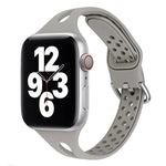 Silicone Replacement Watchbands For Apple Watch Series, 7 45mm / 6 & SE & 5 & 4 44mm / 3 & 2 & 1 42mm, 7 41mm / 6 & SE & 5 & 4 40mm / 3 & 2 & 1 38mm