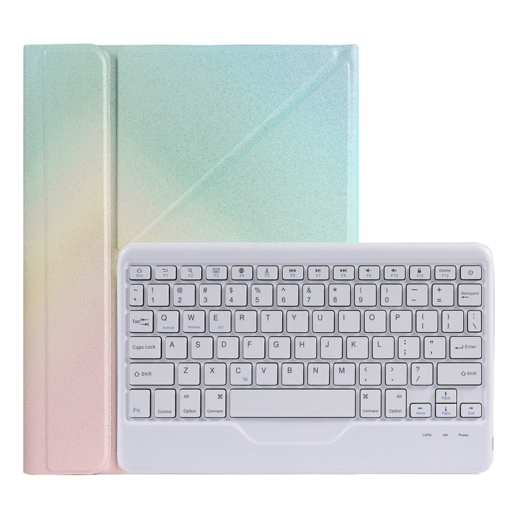 غطاء جلد للوحة مفاتيح بلوتوث قابل للفصل مع حامل مثلث وفتحة قلم، لجهاز iPad 9.7 2018 و2017 / Pro 9.7 / Air 2، لجهاز iPad 10.2 2020 و2019 / Pro 10.5 بوصة / Air 3 10.5 بوصة