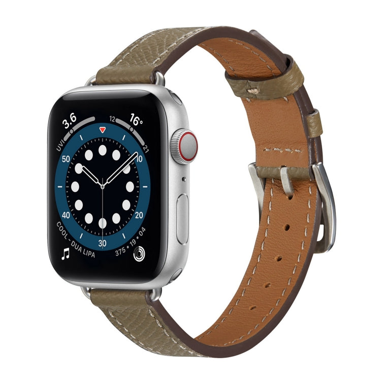 سوار ساعة من الجلد بنمط B لسلسلة Apple Watch، 7 مقاس 45مم / 6 و SE و 5 و 4 مقاس 44مم / 3 و 2 و 1 مقاس 42مم، 7 مقاس 41مم / 6 و SE و 5 و 4 مقاس 40مم / 3 و 2 و 1 مقاس 38مم